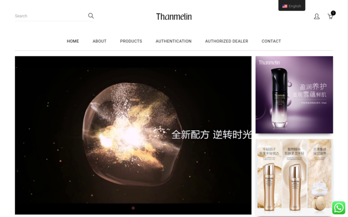 Thanmelin Malaysia eCommerce Website